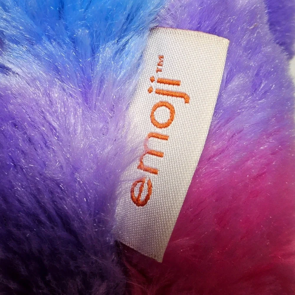 Emoji Rainbow Poop Plush Backpack Kids OS Multicolor‎ Faux Fur FABNY